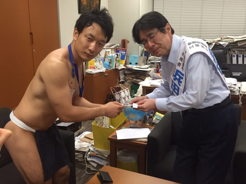 ふんどし名刺交換