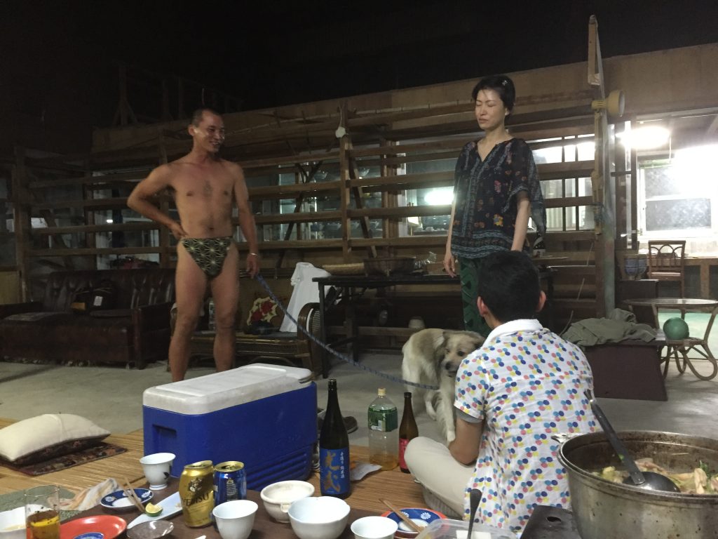 fundoshiman-welcome-party-another-fundoshiman-with-dog
