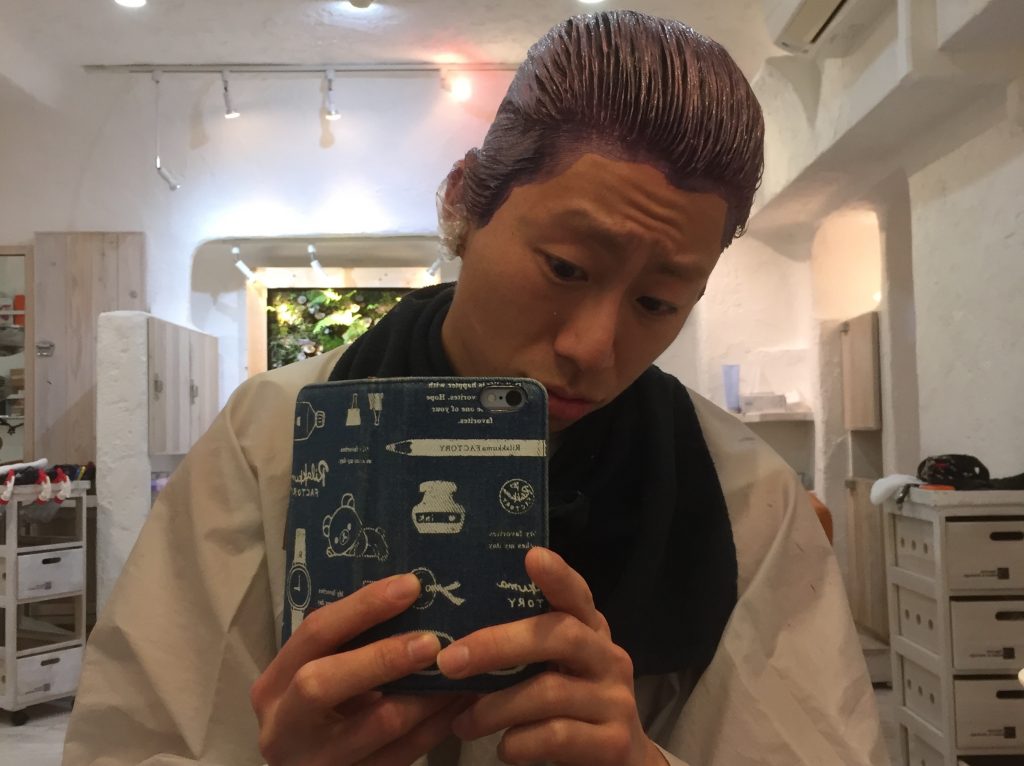 fundoshiman-hairdyeing-purple